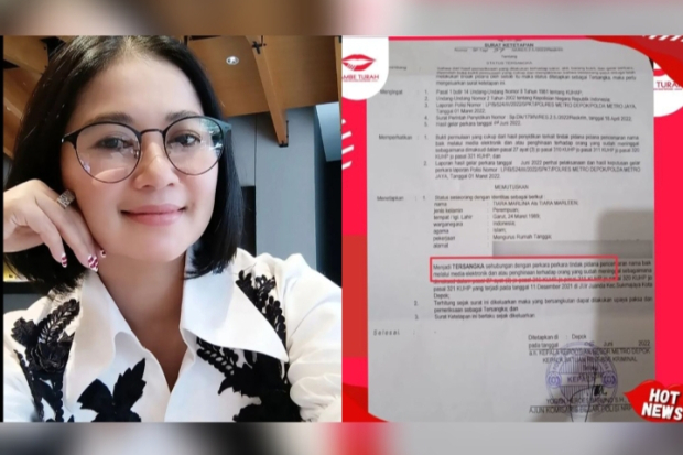 Tiara Marleen Ditetapkan Sebagai Tersangka