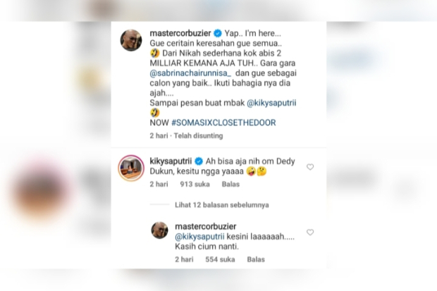 Respon Kiky Saputri Terhadap Deddy Corbuzier