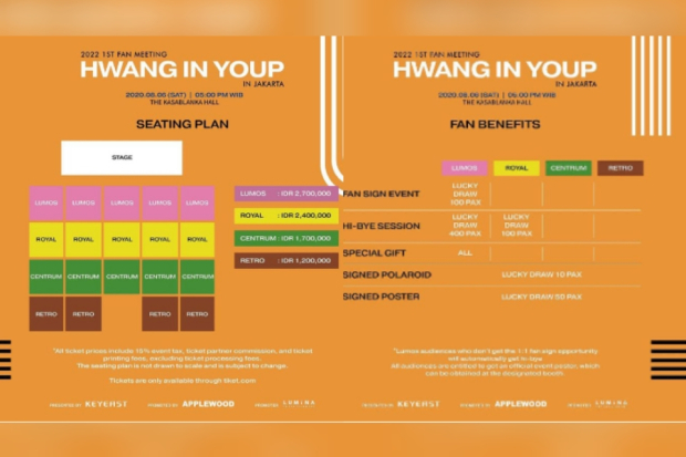 Fanmeeting Hwang In Yeop di Jakarta