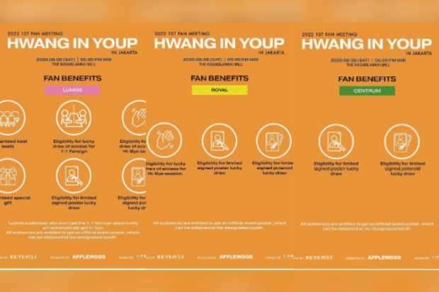 Fanmeeting Hwang In Yeop di Jakarta