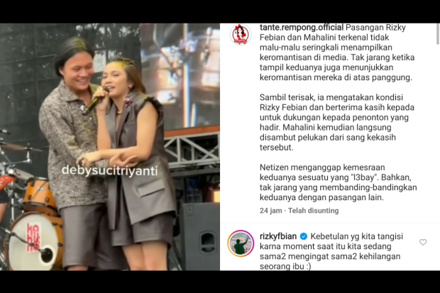 Mahalini Raharja dan Rizky Febian