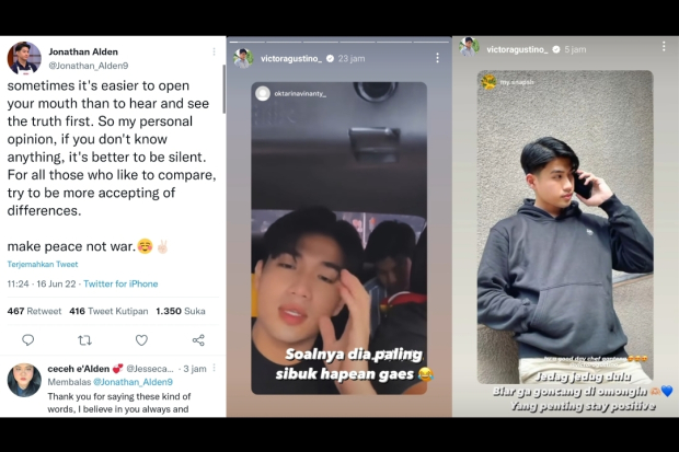 Victor dan Agustino dan Jonathan Alden