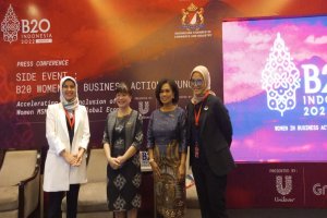 Side Event B20 Women in Business Action Council (B20 WiBac), Jumat (17/6).