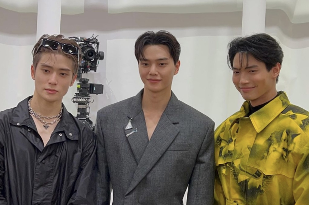 Jaehyun NCT, Song Kang, Win Metawin di acara Prada SS23