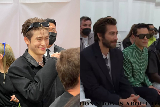 Jaehyun NCT di front row acara Prada bersama Jake Gyllenhaal dan Rami Malek