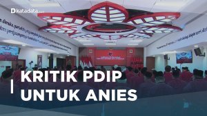 Kritik PDIP untuk Anies