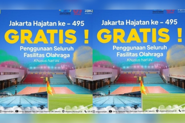 GOR Jakarta gratis untuk Ultha ke-495 Jakarta