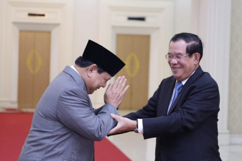 Menteri Pertahanan RI Prabowo Subianto bertemu Perdana Menteri Kerajaan Kamboja H.E. Hun Sen