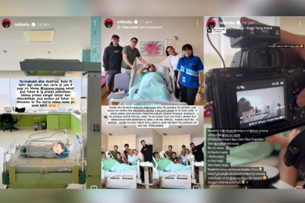 Nowela Menemani Regina Melahirkan