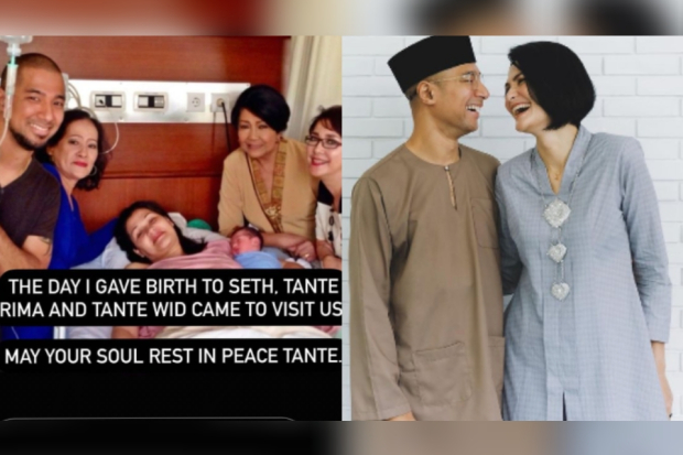 Rima Melati kunjungi istri Marcell Siahaan saat melahirkan