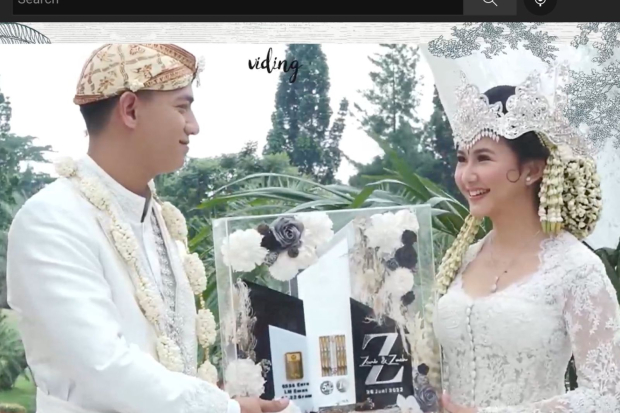 Adinda Azani dan Armand Zachary menikah