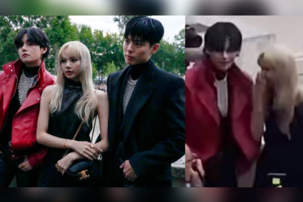 Interaksi V BTS, Lisa Blackpink, Park Bo Gum