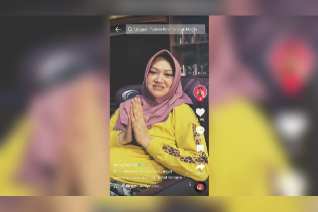 Unggahan Rizky Febian di TikTok