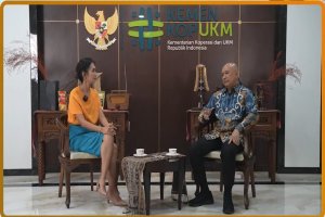 Menteri Koperasi dan UKM Teten Masduki dalam acara "Bangga UMKM Indonesia 2022" yang diadakan kerja sama Kemekop UMKM dan Katadata, Selasa (28/6/202
