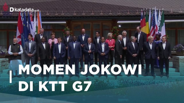 Momen Jokowi di KTT G7