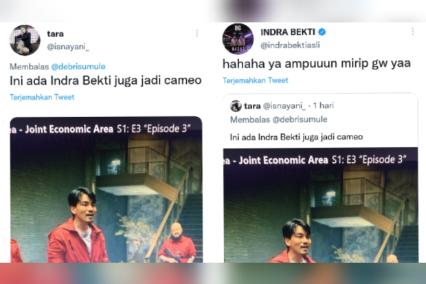 Reaksi Indra Bekti dibilang mirip aktor Money Heist Korea