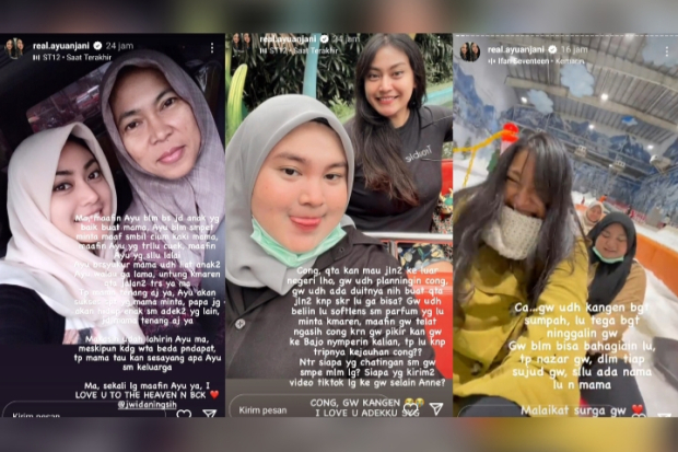 Pesan Ayu Anjani untuk Ibu dan Adik
