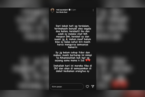 Ucapan Duja Dari Ayu Anjani