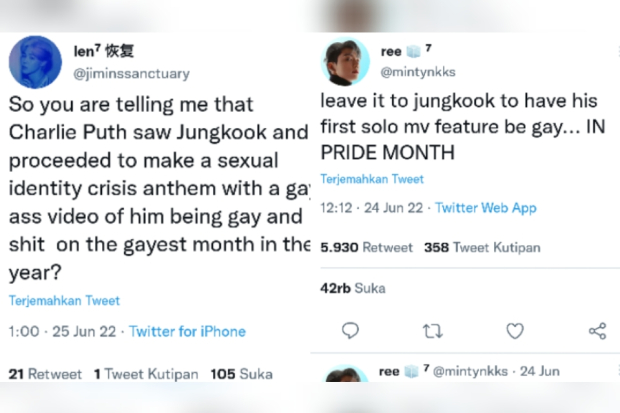 Jungkook BTS dan Charlie Puth