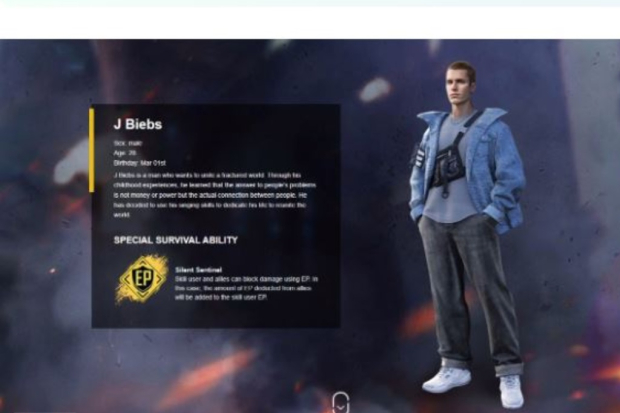 Justin Bieber Free Fire