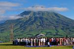 SHOLAT IDUL ADHA DI LERENG GUNUNG SUMBING