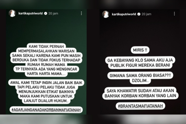 Kasus mafia tanah Kartika Putri