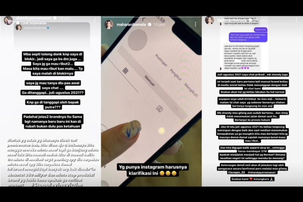 Maharani Kemala dan Shandy Purnamasari