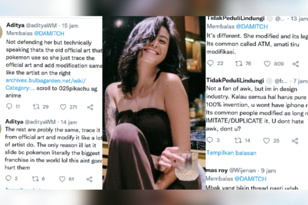 Tudingan Awkarin plagiat gambar pokemon