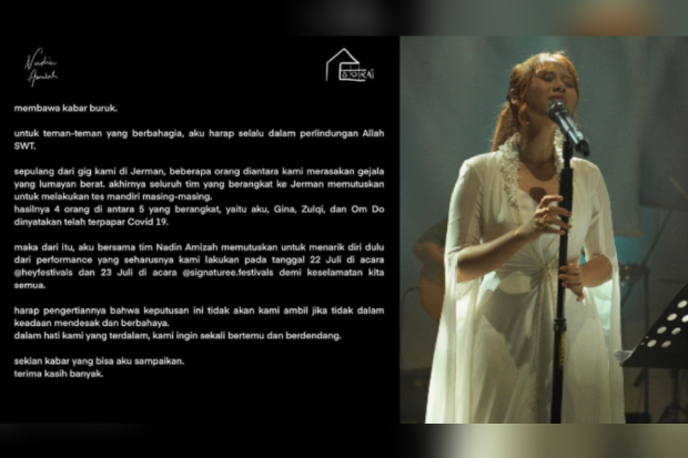 Konser Nadin Amizah di Hey Festivals batal