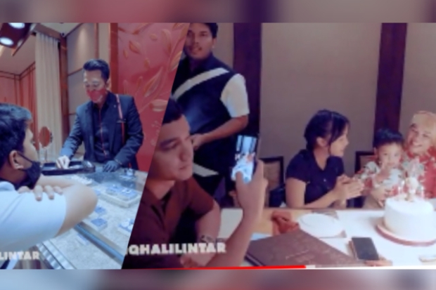 Momen Ultah Mama Fuji Utami yang Dihadiri Thariq Halilintar