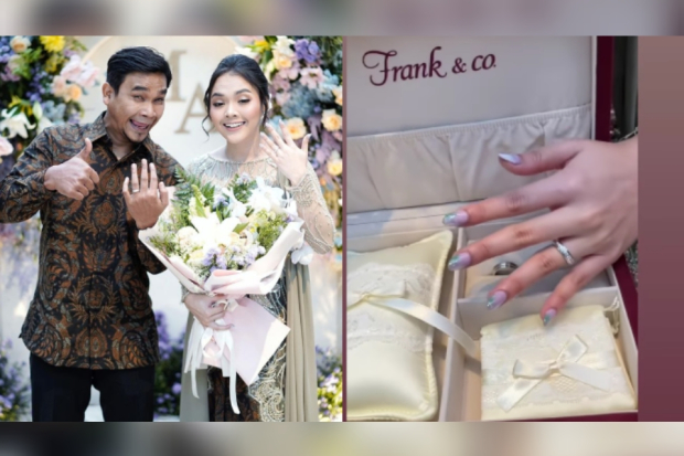 Momen lamaran Mael Lee dan Anggita Oktaviani