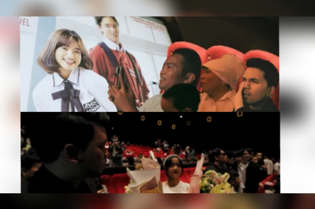 Momen Thariq Halilintar nonton gala premiere Fuji Utami