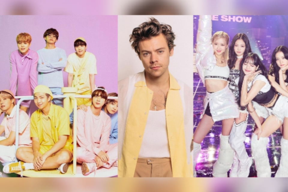 BTS, Harry Styles, Blackpink