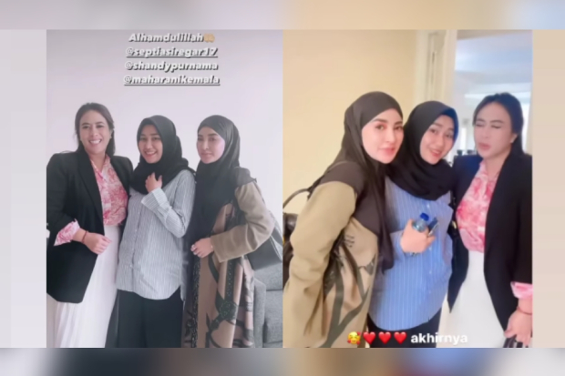 Septia Siregar dan Shandy Purnamasari akhirnya bertemu