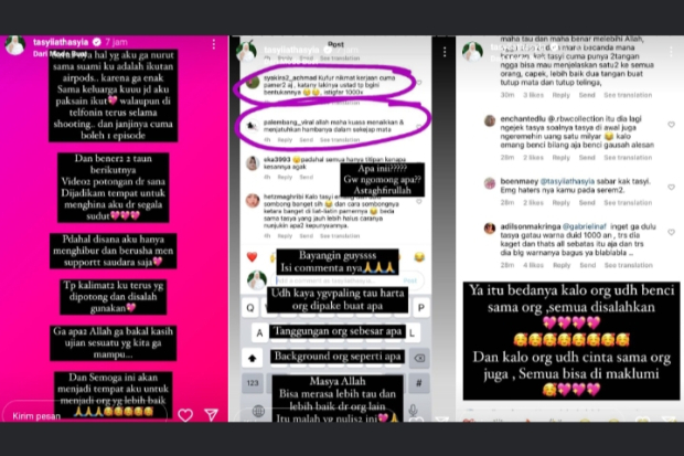 Klarifikasi Tasyi Athasyia