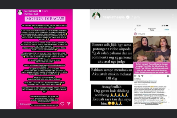 Klarifikasi Tasyi Athasyia