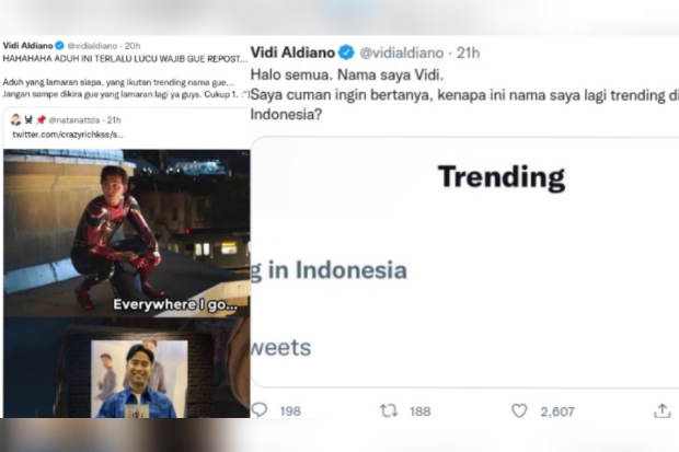 Vidi Aldiano trending Twitter