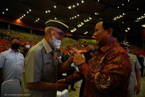 Menhan Prabowo Subianto bertemu sejumlah purnawirawan TNI-AD