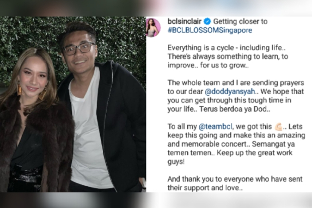 Bunga Citra Lestari dan manajer Mohammad Ikhsan Doddyansyah