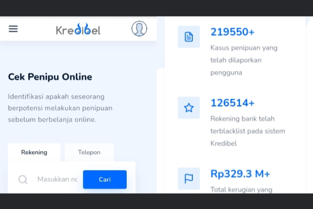 Situs Cek Rekening Penipuan