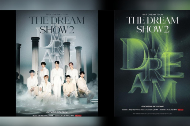Poster konser NCT Dream Show 2, baru dan lama