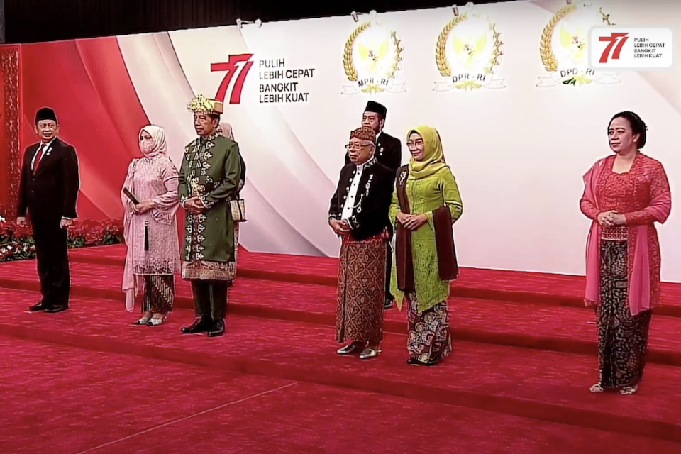 jokowi, baju adat, sidang tahunan MPR