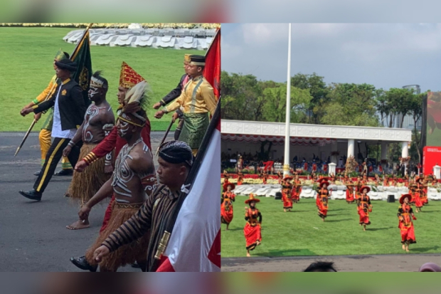 Upacara HUT RI ke-77 di Istana