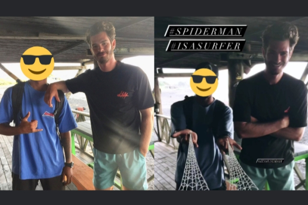 Andrew Garfield di Bali