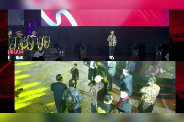 Penampilan Farel Prayoga di acara Kemenkumham HDKH ke-77