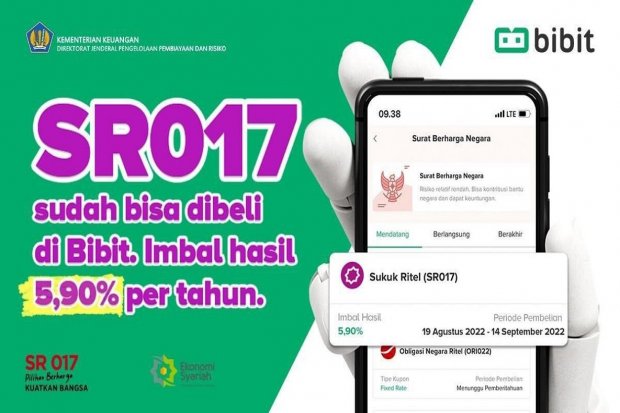 Bibit.id mengajak investor membeli SR017 sebagai alternatif instrumen investasi.