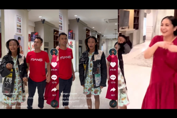 Bonge, Raffi Ahmad dan Nagita Slavina