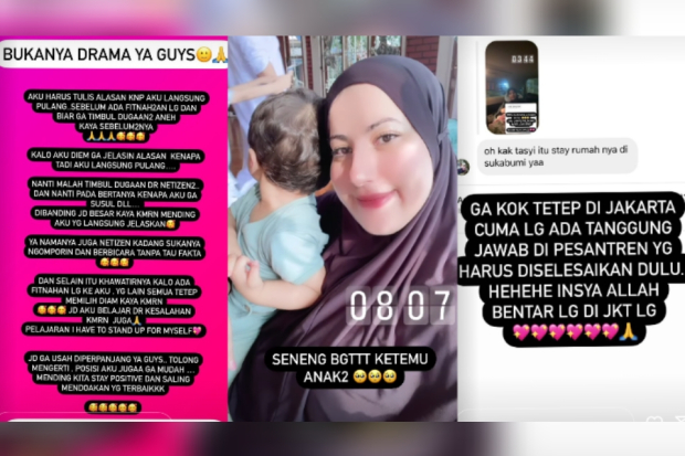 Tasyi Athasyia sedang sibuk mengurus Pesantren di Tangerang