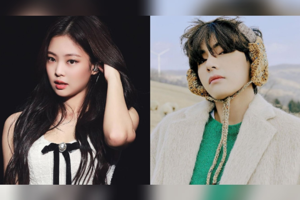 V BTS dan Jennie Blackpink