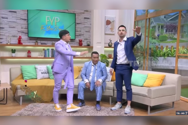 Hotman Paris bersama Irfan Hakum dan Raffi Ahmad